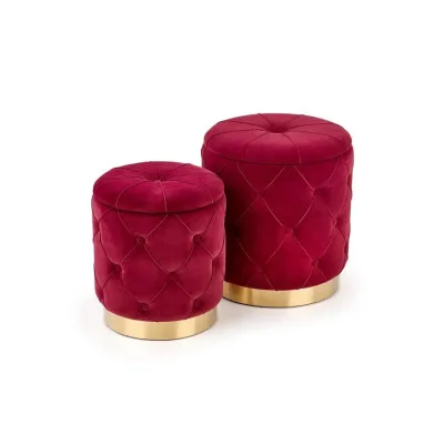 Pouf Polly burgundy